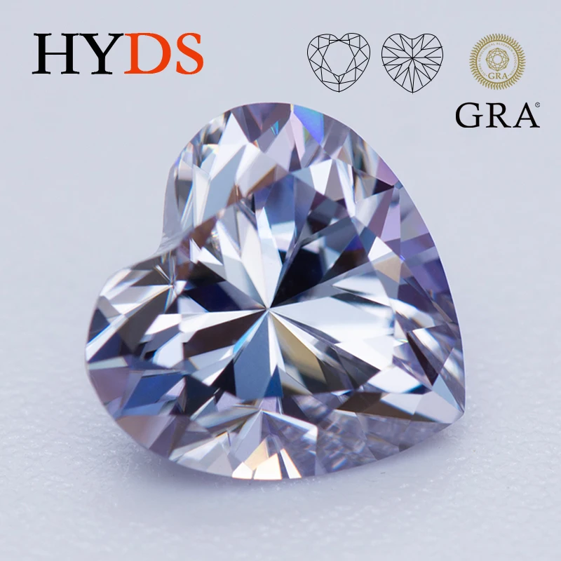Moissanite Stone Heart Cut Lavender Color Lab Grown Diamond Gemstone Charms Beads for DIY Jewelry Making with GRA Certificate
Moissanite Stone Heart Cut Lavender Color Lab Grown Diamond Gemstone Charms Beads for DIY Jewelry Making with GRA Certificate