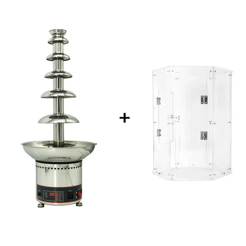 Chocolate Fountain Machine Commercial 4/5/6/7-Tier Windproof and Dustproof PVC Plastic Cover Chocolate Waterfall
Chocolate Fountain Machine Commercial 4/5/6/7-Tier Windproof and Dustproof PVC Plastic Cover Chocolate Waterfall