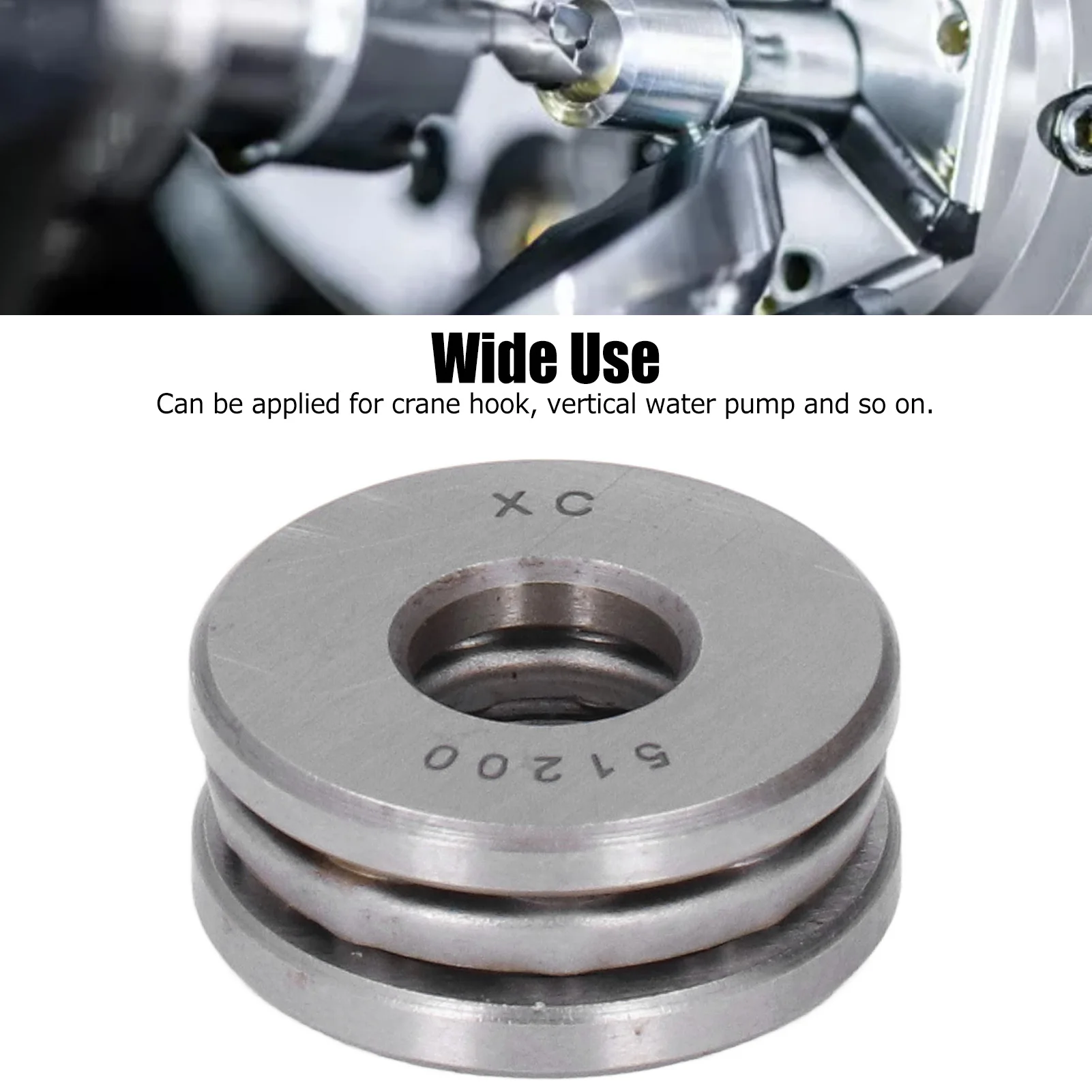10Pcs Single Direction Thrust Ball Bearing Replacement Set Kit for Equipment High Load Bearing Accessory for Rotary Machinery
10Pcs Single Direction Thrust Ball Bearing Replacement Set Kit for Equipment High Load Bearing Accessory for Rotary Machinery