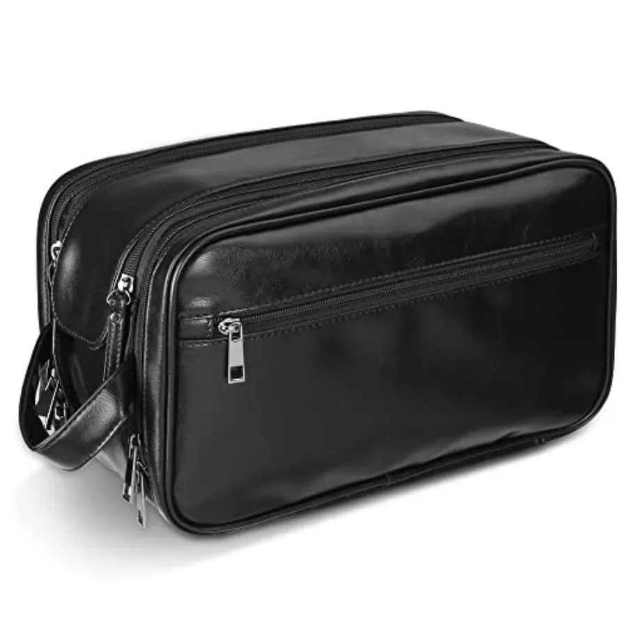 Personalized Leather Travel Toiletry Bag for Men, Large Travel Bathroom Shaving Dopp Kit, Large Cosmetic Bag Waterproof
Personalized Leather Travel Toiletry Bag for Men, Large Travel Bathroom Shaving Dopp Kit, Large Cosmetic Bag Waterproof