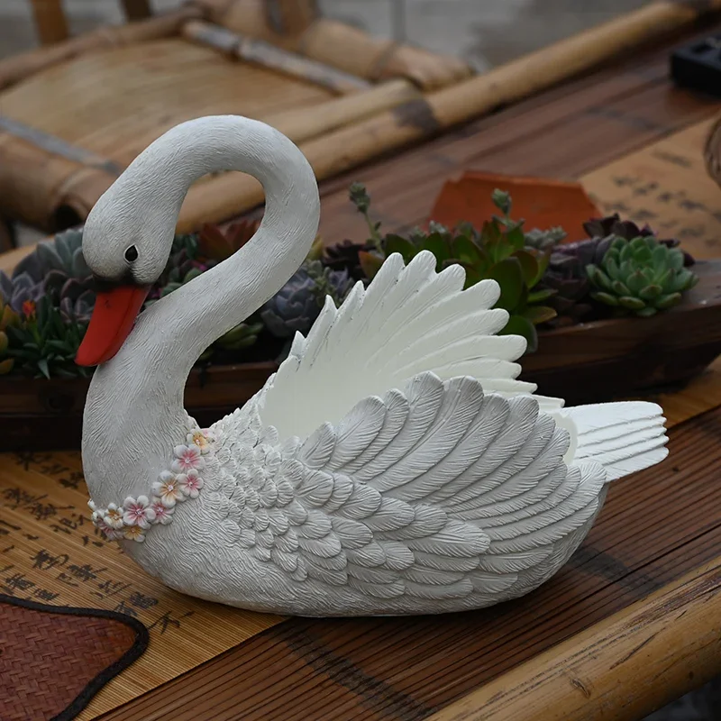 Creative and Unique Bonsai Planter Cute Swan Flower Pot Garden Courtyard Animal Sculpture Stylish Balcony Decor for Indoor Use
Creative and Unique Bonsai Planter Cute Swan Flower Pot Garden Courtyard Animal Sculpture Stylish Balcony Decor for Indoor Use