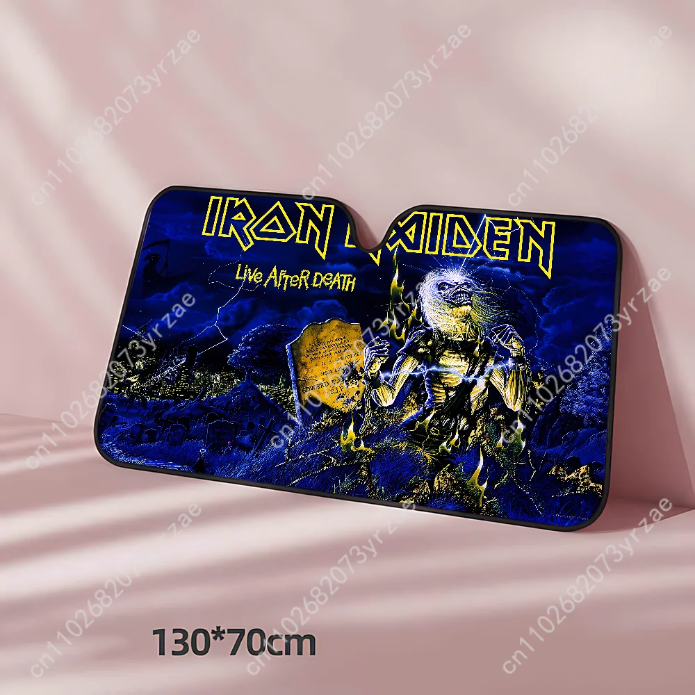 Band I-Iron M-Maiden Car Sun Shade Good Heat Insulation Effect Windshield Sunshade Portable Waterproof Easy Clean Car Accessory
Band I-Iron M-Maiden Car Sun Shade Good Heat Insulation Effect Windshield Sunshade Portable Waterproof Easy Clean Car Accessory