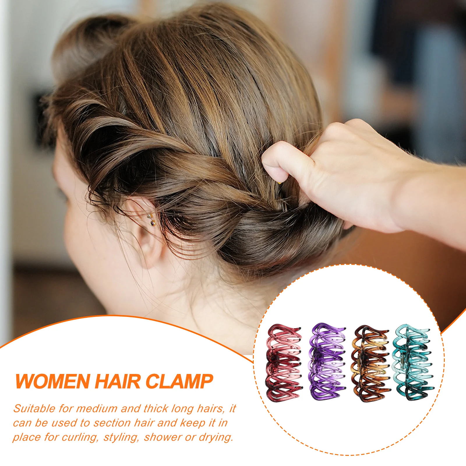 4pcs Clamp Leopard Print Hairpins Jaw Clip Jaw Barrettes Claw Clip Sectioning Hair Claw Clamp Hair Barrette Tools
4pcs Clamp Leopard Print Hairpins Jaw Clip Jaw Barrettes Claw Clip Sectioning Hair Claw Clamp Hair Barrette Tools