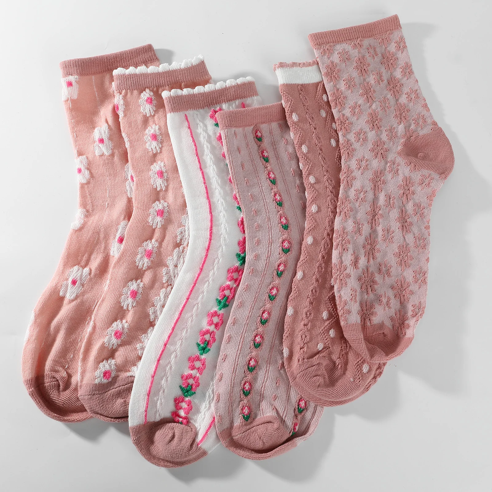 6Pair Women's Socks Floral Design Middle Tube Non Slip Flower Sock Soft Breathable Socks for Female Fitness Gym Running Sports
6Pair Women's Socks Floral Design Middle Tube Non Slip Flower Sock Soft Breathable Socks for Female Fitness Gym Running Sports