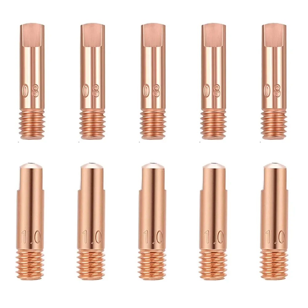 Set of 10 Copper Welding Tips for For Mig For 15AK Torch Includes 5 Each of 0 030 and 0 040 for Efficient Welding
Set of 10 Copper Welding Tips for For Mig For 15AK Torch Includes 5 Each of 0 030 and 0 040 for Efficient Welding