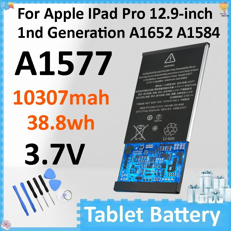New A1577 1030.7mAh 3.7V Battery Replacement for Apple IPad Pro 12.9-inch 1nd Generation A1652 A1584 Tablet
New A1577 1030.7mAh 3.7V Battery Replacement for Apple IPad Pro 12.9-inch 1nd Generation A1652 A1584 Tablet