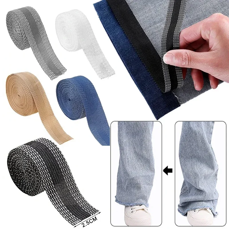 1-3M Self-Adhesive Pants Hem Paste Tape Ironing Adjusted Pant Edge Stick Tape for Jean Pants Apparel DIY Sewing Patch Fabric
1-3M Self-Adhesive Pants Hem Paste Tape Ironing Adjusted Pant Edge Stick Tape for Jean Pants Apparel DIY Sewing Patch Fabric