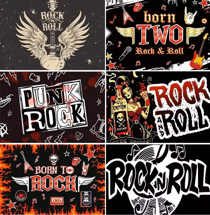 Music Rock Roll Enthusiast Theme Background Rock Music Party Decor Banner Celebrity Music Birthday Portrait Photography Props
Music Rock Roll Enthusiast Theme Background Rock Music Party Decor Banner Celebrity Music Birthday Portrait Photography Props