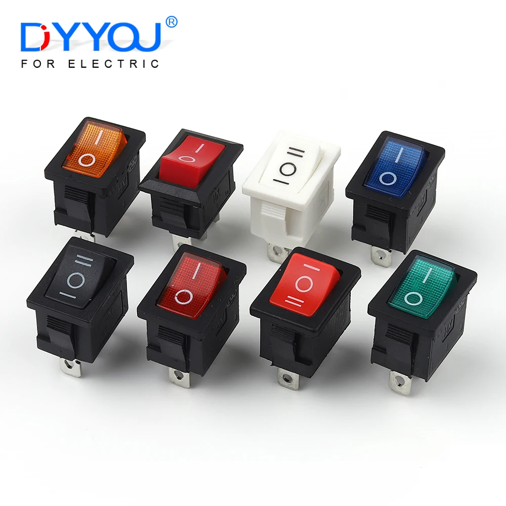 5/10PCS 21X15mm Mini Rocker Switch 3Pin 2/3Position 6A/250V AC 10A/125V AC With Red Green Blue Yellow Light Push Button Switches 
5/10PCS 21X15mm Mini Rocker Switch 3Pin 2/3Position 6A/250V AC 10A/125V AC With Red Green Blue Yellow Light Push Button Switches