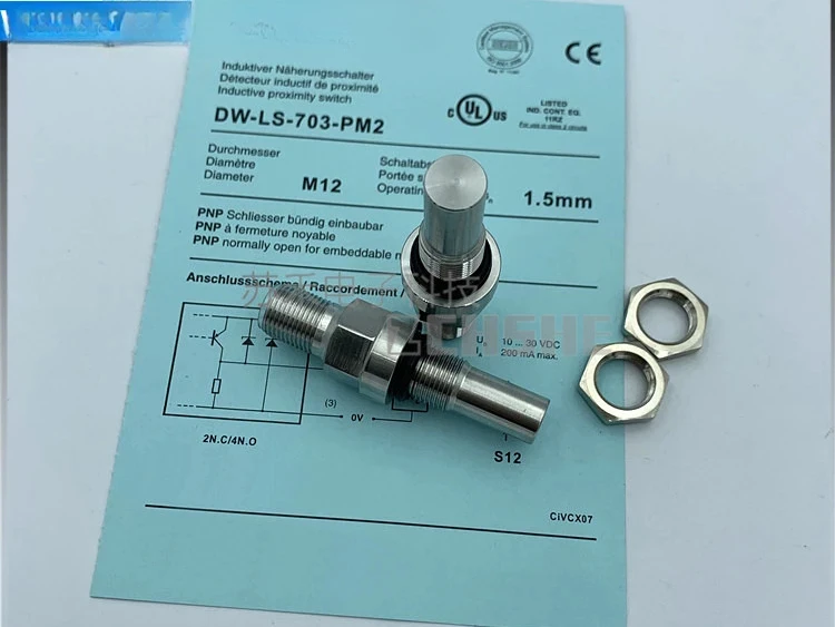 All metal high-voltage resistant proximity switch DW-LS-703-PM2 plug-in PNP normally open inductive sensor
All metal high-voltage resistant proximity switch DW-LS-703-PM2 plug-in PNP normally open inductive sensor