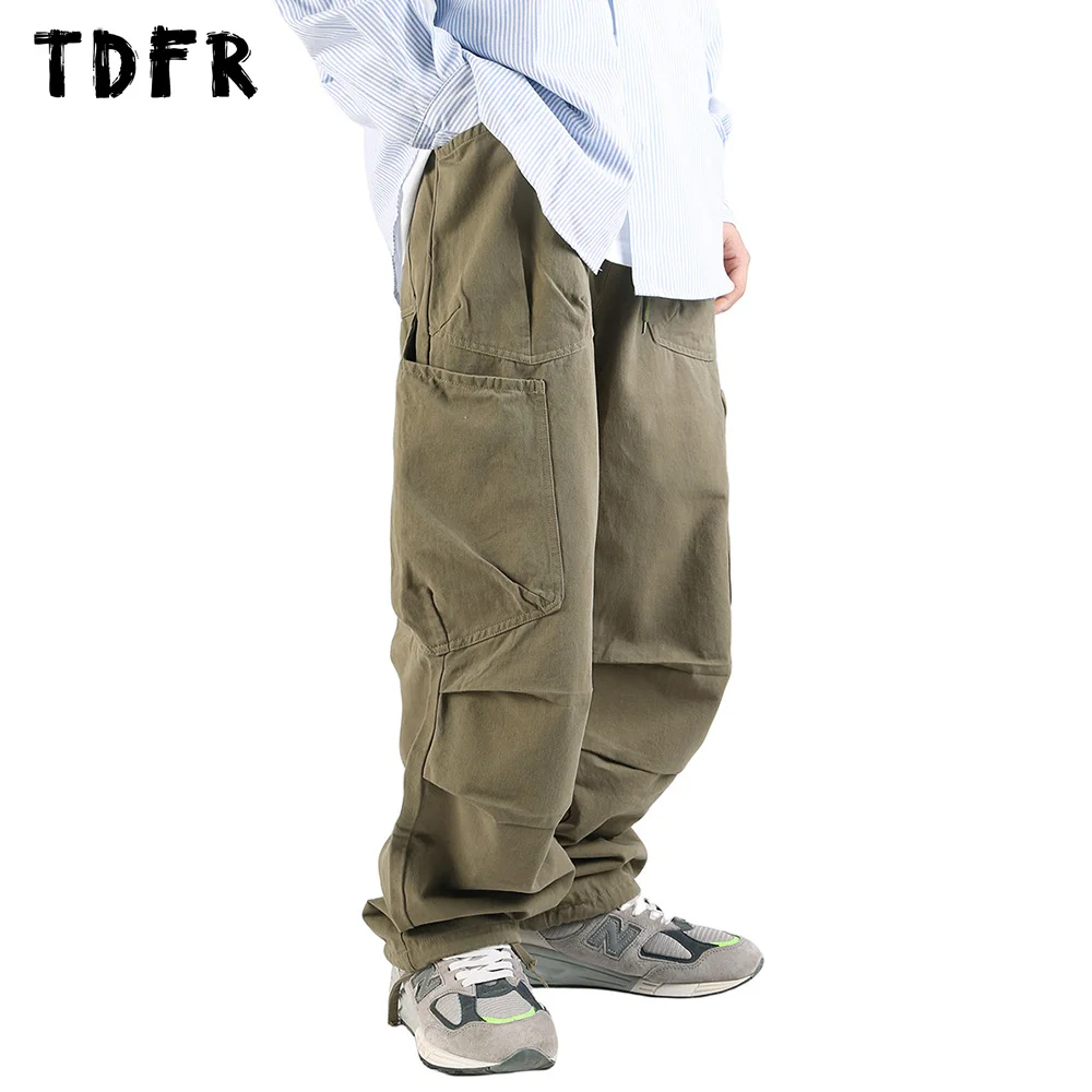 Multi-Pocket Cargo Pants Mens Solid Color Safari Style Camping Casual Elastic Waist Wide Leg Trousers Men Jogger Pants
Multi-Pocket Cargo Pants Mens Solid Color Safari Style Camping Casual Elastic Waist Wide Leg Trousers Men Jogger Pants