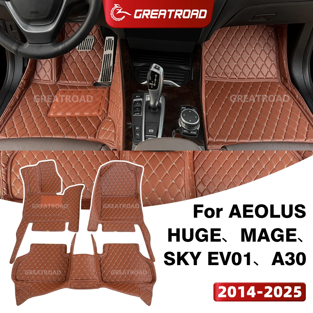 GREATROAD For AEOLUS Huge、MAGE、SKY EV01、A30 (5-Seat) 2014-2025 Custom Car Floor Mat Auto Carpet Cover Interior Accessories
GREATROAD For AEOLUS Huge、MAGE、SKY EV01、A30 (5-Seat) 2014-2025 Custom Car Floor Mat Auto Carpet Cover Interior Accessories
