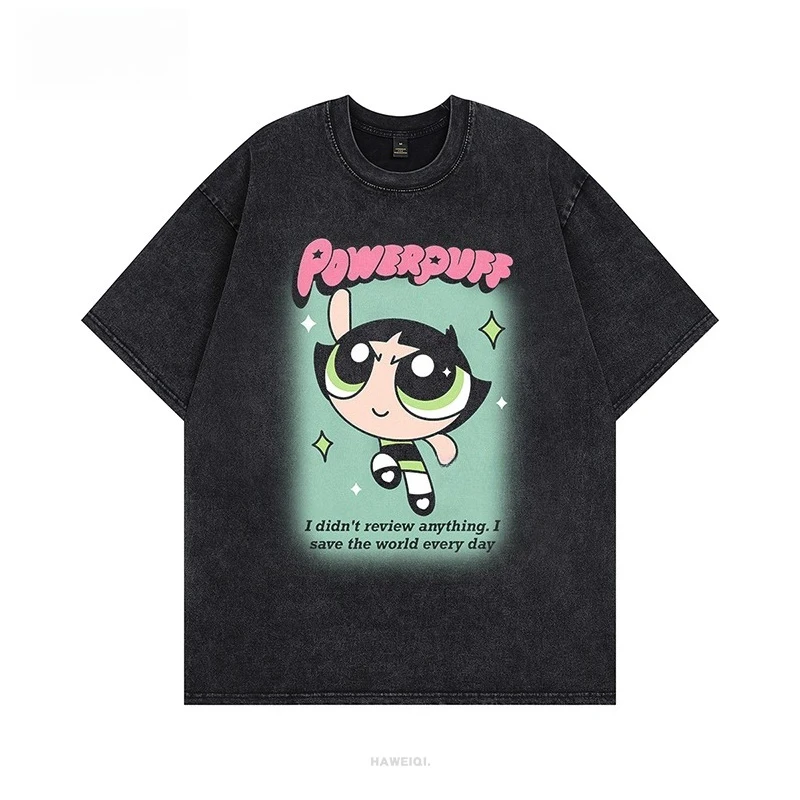 American Cartoon Flying Policewoman Washed Short-sleeved T-shirt Couple High Street Tide Men and Women Street Tide Brand Old
American Cartoon Flying Policewoman Washed Short-sleeved T-shirt Couple High Street Tide Men and Women Street Tide Brand Old