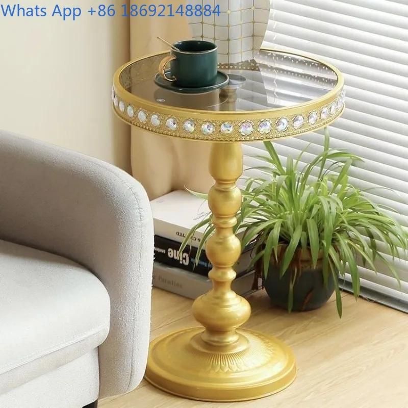 wrought iron bedside coffee table, balcony round table, sideboard, sofa tempered glass, living room for home use
wrought iron bedside coffee table, balcony round table, sideboard, sofa tempered glass, living room for home use