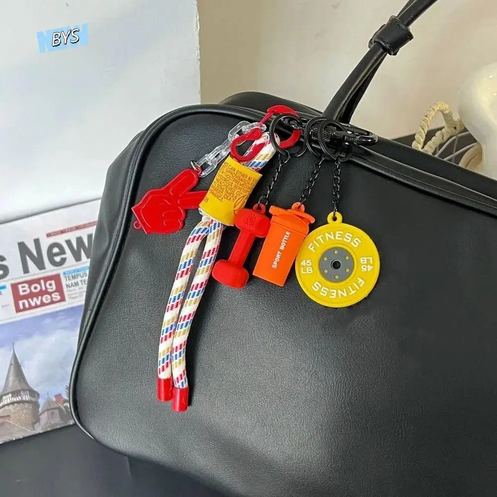 Mini Fitness Series Pendant with D-shaped Buckle Colorful Barbell Plates Key Chain Bag Charm Kettlebells
Mini Fitness Series Pendant with D-shaped Buckle Colorful Barbell Plates Key Chain Bag Charm Kettlebells