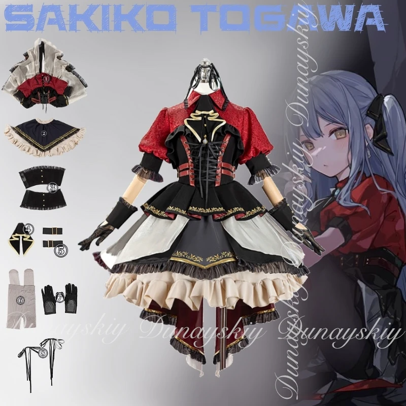 BanG Dream! Аниме Sakiko Togawa Косплей Ave Mujica Band Member с платьем Лолиты с длинным бледно-синим париком Косплей disfraz Все комплекты
BanG Dream! Аниме Sakiko Togawa Косплей Ave Mujica Band Member с платьем Лолиты с длинным бледно-синим париком Косплей disfraz Все комплекты