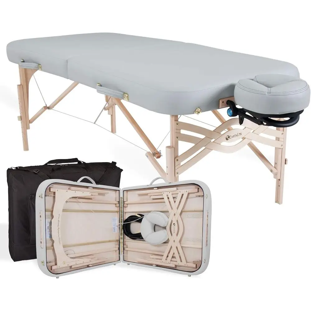 Luxury Portable Massage Table with Deluxe Cushioning, Face Cradle & Pillow, Carry Case, 30/32” x 73” - USA Made
Luxury Portable Massage Table with Deluxe Cushioning, Face Cradle & Pillow, Carry Case, 30/32” x 73” - USA Made