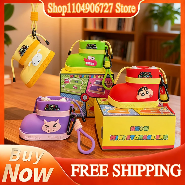 Crayon Shinchan Authorized Portable Rain Boot Shape Mini Storage Bag Cartoon Bluetooth Earphone Pouch Key Pendant Coin Purse
Crayon Shinchan Authorized Portable Rain Boot Shape Mini Storage Bag Cartoon Bluetooth Earphone Pouch Key Pendant Coin Purse