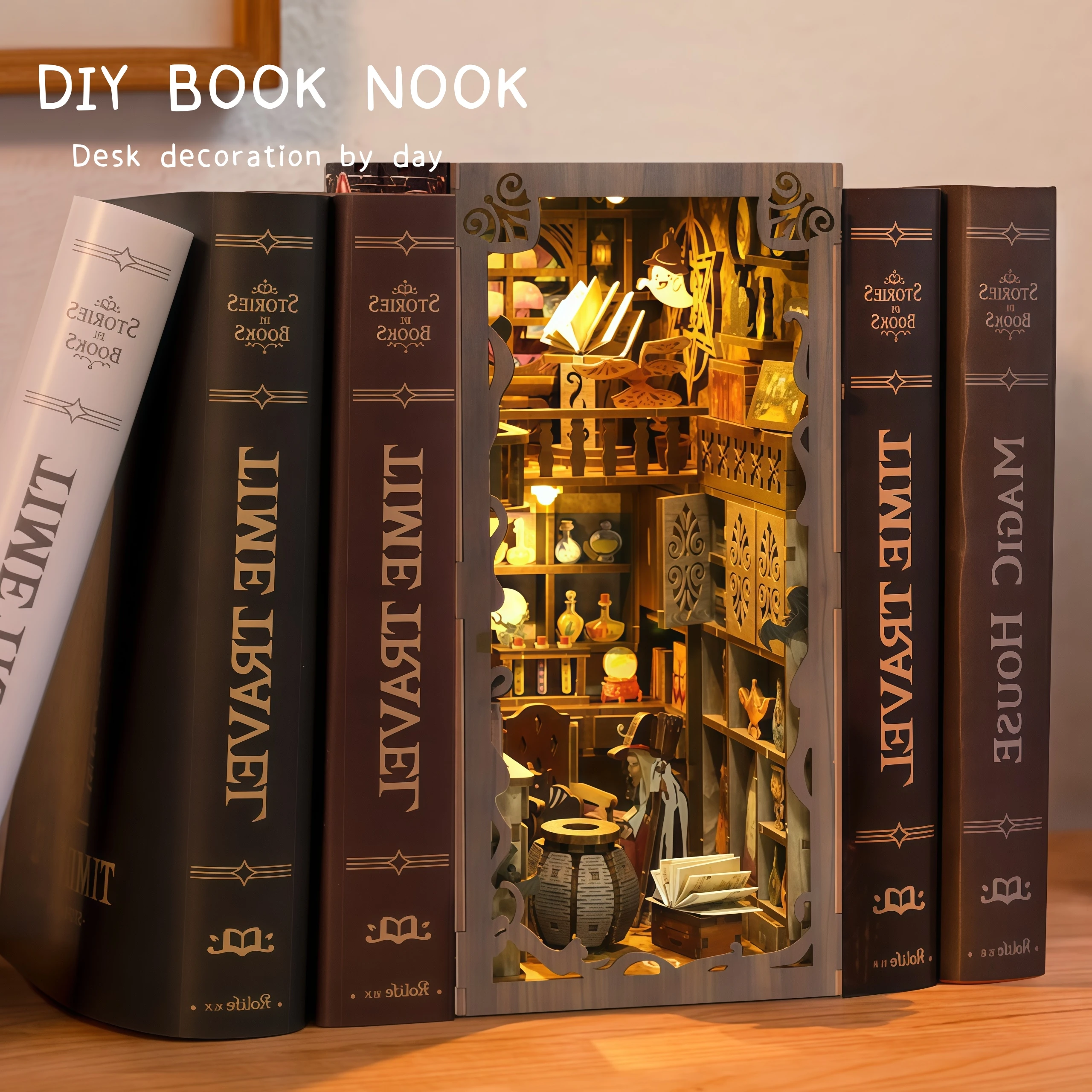 Подставка для книг «Волшебная ночь» своими руками, деревянная сборка, миниатюрная домик ведьмы имеет отличную атмосферу!
Подставка для книг «Волшебная ночь» своими руками, деревянная сборка, миниатюрная домик ведьмы имеет отличную атмосферу!