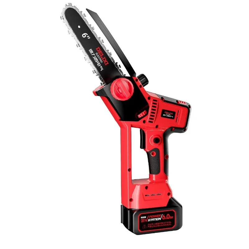 Electric lithium battery chainsaw Small household handheld large capacity rechargeable logging saw Electric single hand saw
Electric lithium battery chainsaw Small household handheld large capacity rechargeable logging saw Electric single hand saw