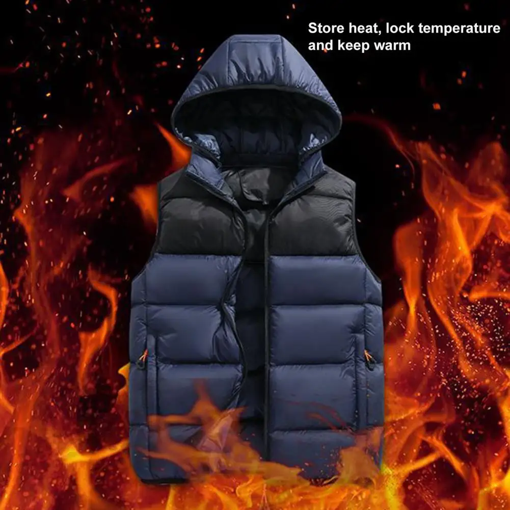 Hooded Waistcoat Zipper Pocket Vest Windproof Men's Winter Cotton Vest with Hood Pockets Zipper Closure Thick Warm for Cold
Hooded Waistcoat Zipper Pocket Vest Windproof Men's Winter Cotton Vest with Hood Pockets Zipper Closure Thick Warm for Cold
