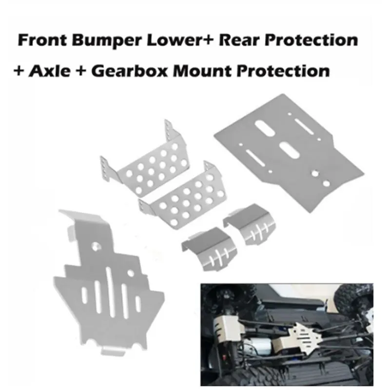 Traxxas TRX4 T4 Stainless Chassis Armor Full Body Belly Guard Front Protector Durable Anti Scratch RC Model Upgrade Accessories
Traxxas TRX4 T4 Stainless Chassis Armor Full Body Belly Guard Front Protector Durable Anti Scratch RC Model Upgrade Accessories