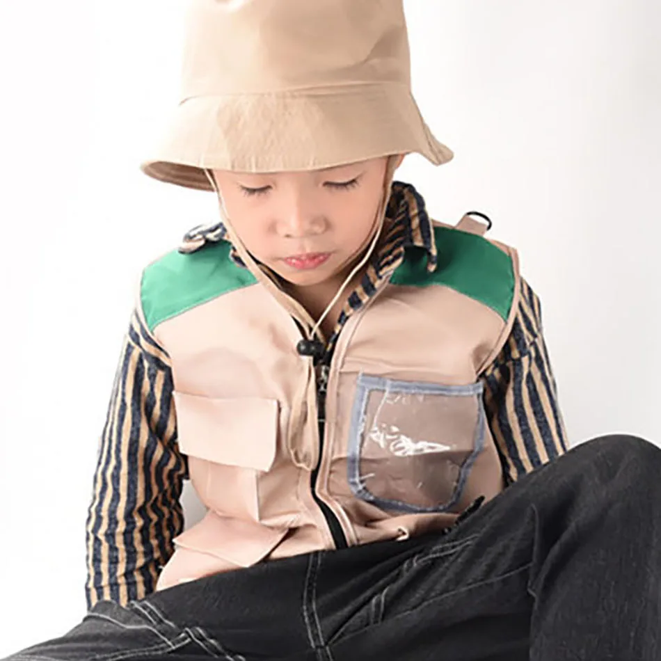 2Pcs Summer Children's Explorer Costume Sets Adventure Vest Hat for Kid Outdoor Activities Performances Festival Cosplay Outfit
2Pcs Summer Children's Explorer Costume Sets Adventure Vest Hat for Kid Outdoor Activities Performances Festival Cosplay Outfit