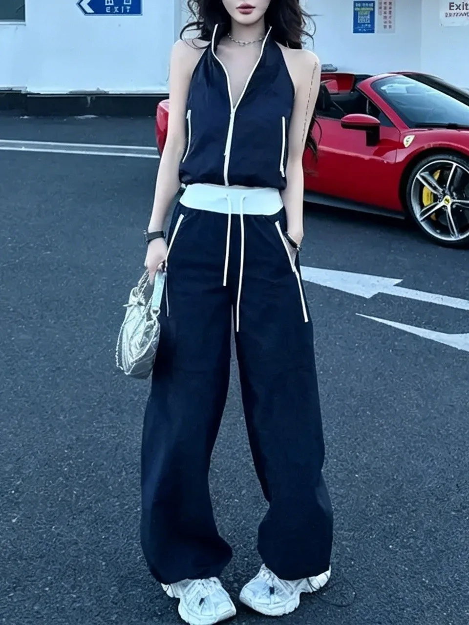 Casual Versatile Workwear Set High Waist Pants Short Sleeve T-Shirt Breathable Comfortable Summer Fashion Two-Piece Suit
Casual Versatile Workwear Set High Waist Pants Short Sleeve T-Shirt Breathable Comfortable Summer Fashion Two-Piece Suit