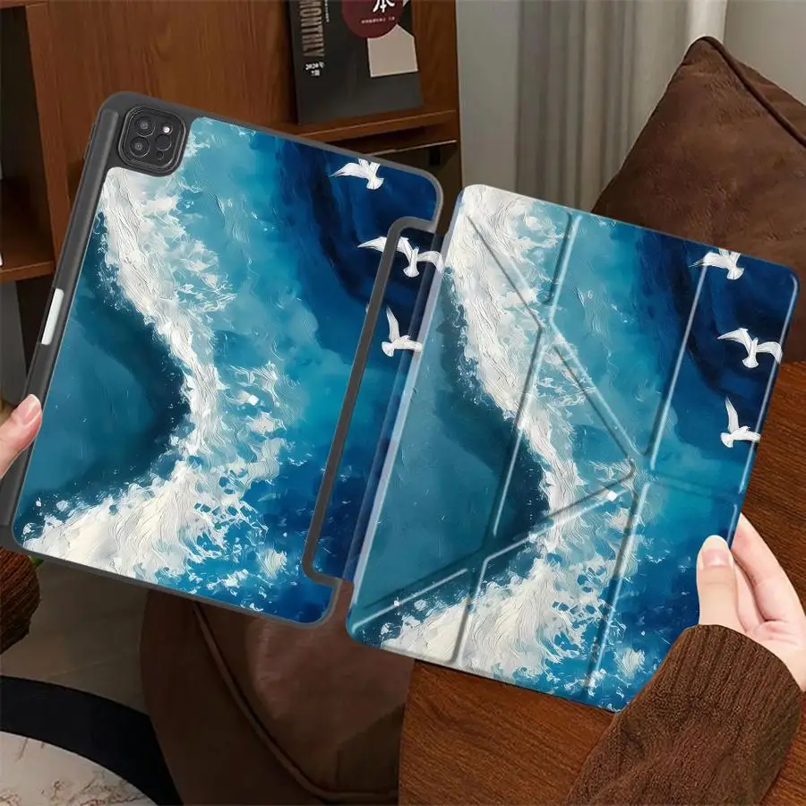 Tablet Case For iPad Pro 2025 Pro 11th 10th 9th 8th 7th 12.9inch Air 4 5 M3 M2 M4 11inch Mini 6 7 Holder Cover Cartoon Wave
Tablet Case For iPad Pro 2025 Pro 11th 10th 9th 8th 7th 12.9inch Air 4 5 M3 M2 M4 11inch Mini 6 7 Holder Cover Cartoon Wave