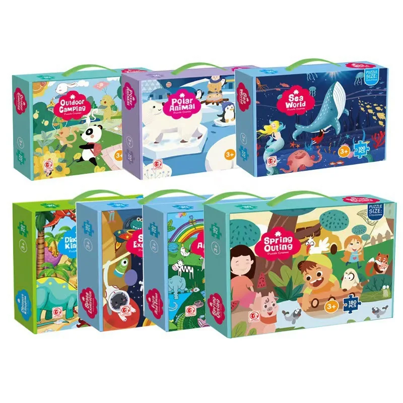 Children's Puzzles 100 Pieces Of Paper Puzzle Toys 6 Years Old Cartoon Animals Digital Thinking Puzzle Toys
Children's Puzzles 100 Pieces Of Paper Puzzle Toys 6 Years Old Cartoon Animals Digital Thinking Puzzle Toys