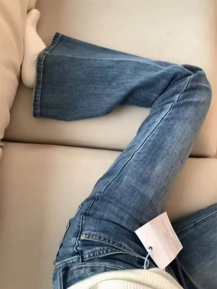 High Waist Straight Leg Bell Bottom Jeans Women's Stretch Denim Pants Retro Style Casual High Waist Slimming Ankle Length
High Waist Straight Leg Bell Bottom Jeans Women's Stretch Denim Pants Retro Style Casual High Waist Slimming Ankle Length
