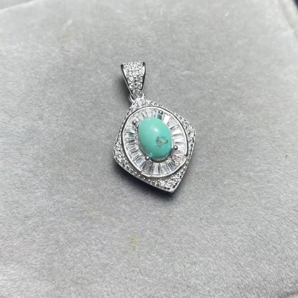 925 sterling silver AKAC natural original turquoise pendant stone size approx 5*7mm
925 sterling silver AKAC natural original turquoise pendant stone size approx 5*7mm