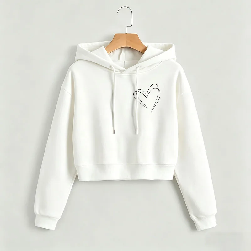 Casual Love Heart Print Autumn Winter Cropped Sweatshirt Crop Top Hoodie Y2k Sweatshirts Gothic Style Clothes
Casual Love Heart Print Autumn Winter Cropped Sweatshirt Crop Top Hoodie Y2k Sweatshirts Gothic Style Clothes