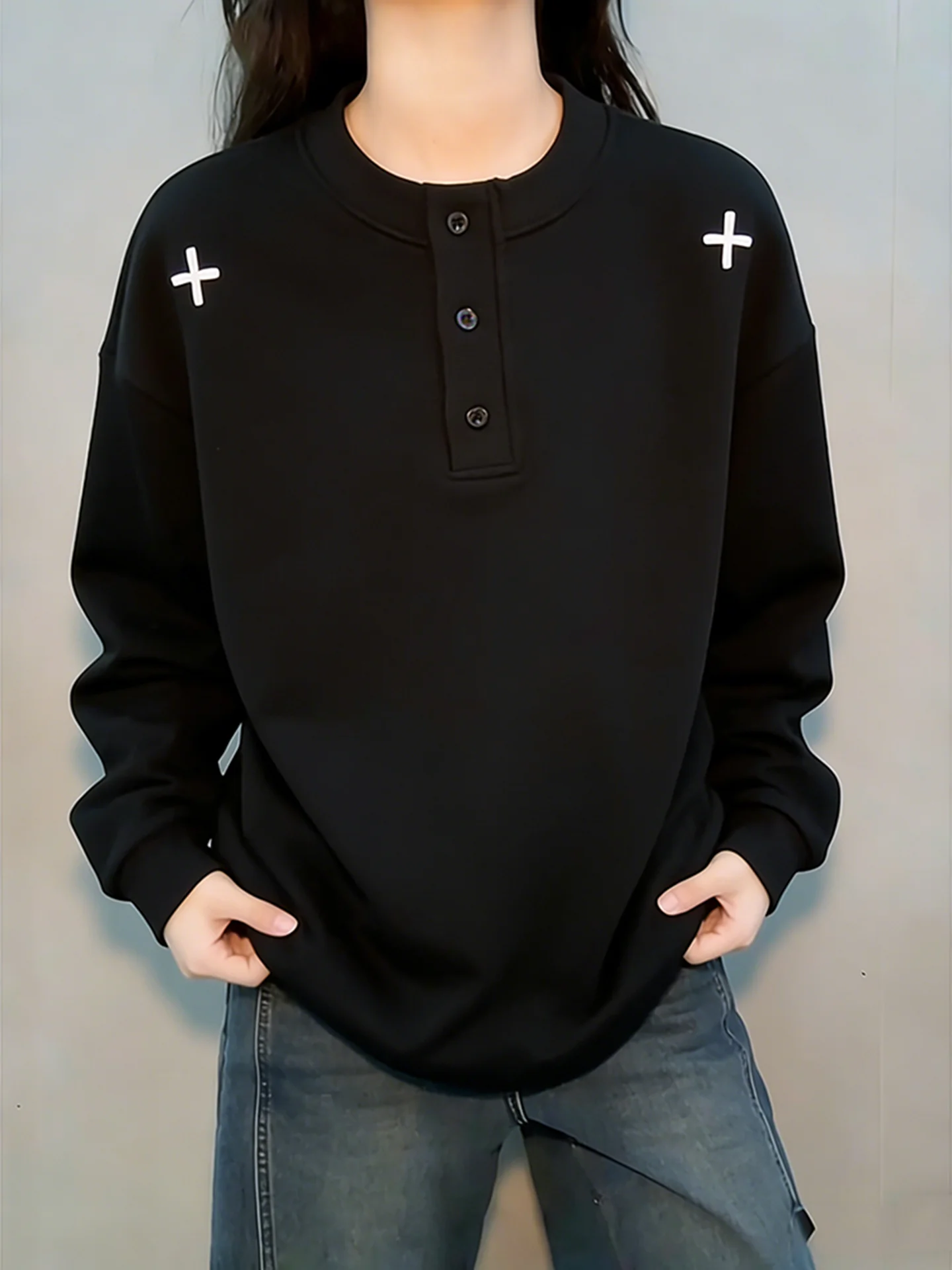 Bla Cross Stitch Henry Collar Long Sve Men's Sweatirt Spring 2026 New American Sle Heavyweight Inner Wear Base T-irt
Bla Cross Stitch Henry Collar Long Sve Men's Sweatirt Spring 2026 New American Sle Heavyweight Inner Wear Base T-irt