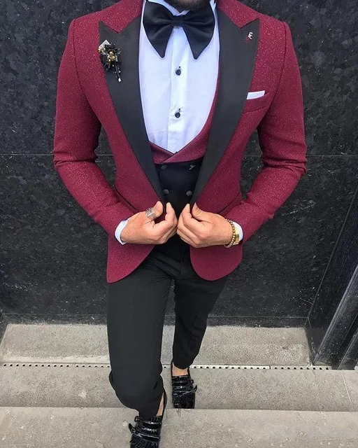 New pattern Men's Jacket Pants Double Breasted Groom Wedding Tuxedo Party Suit For Men Tuxedo Slim Fit Suit Blazer
New pattern Men's Jacket Pants Double Breasted Groom Wedding Tuxedo Party Suit For Men Tuxedo Slim Fit Suit Blazer