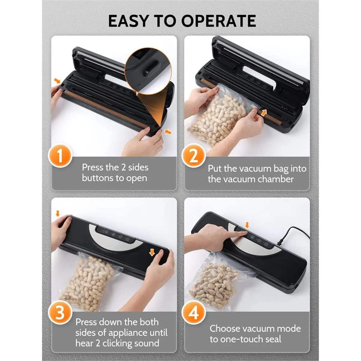 PROMOTION~ Vacuum Sealer Machine Automatic Food Vacuum Sealer with Built-in Cutter Multi-Functional Vac Packing Machine EU Plug
PROMOTION~ Vacuum Sealer Machine Automatic Food Vacuum Sealer with Built-in Cutter Multi-Functional Vac Packing Machine EU Plug