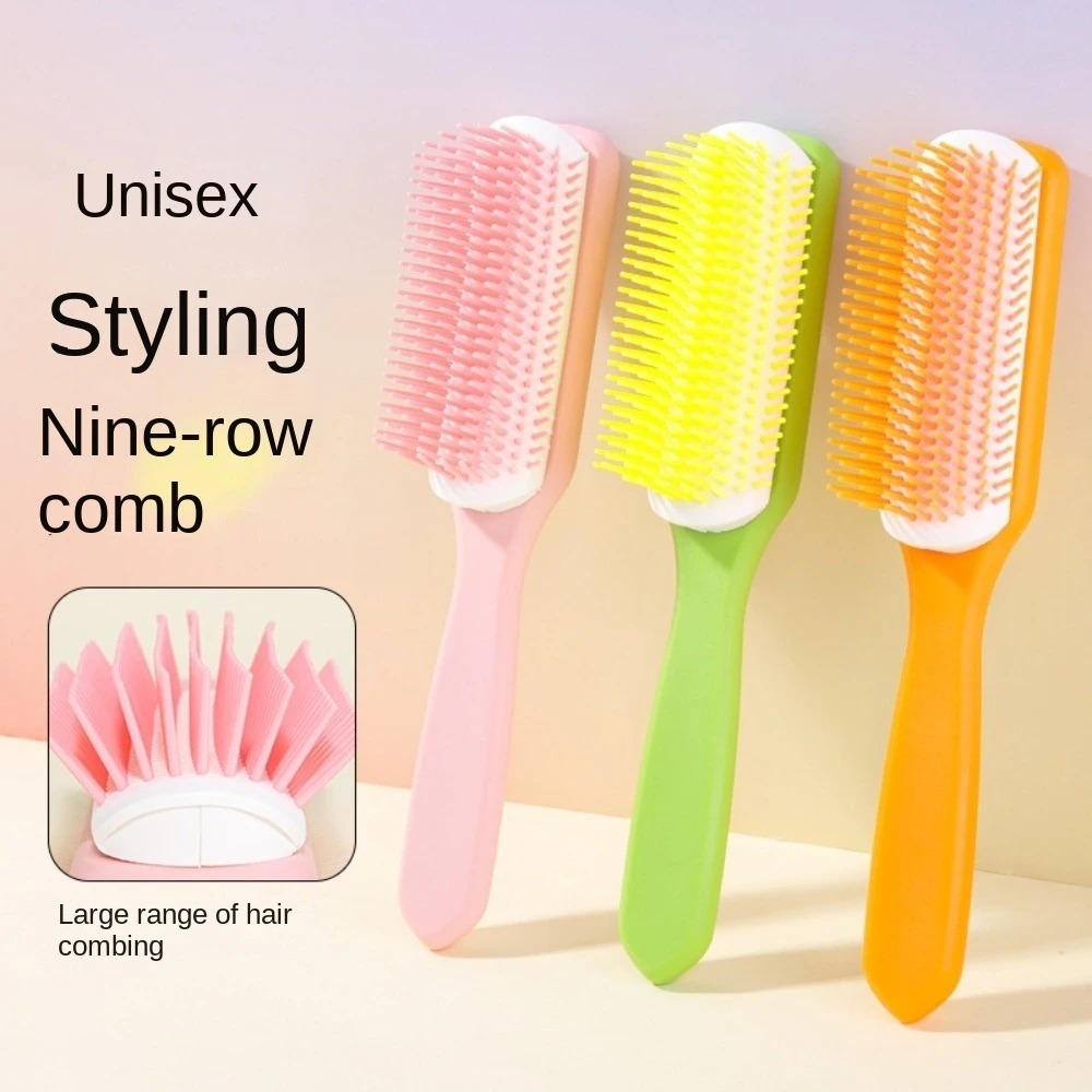 Hair Care Handle Hollow Air Comb Scalp Massage Anti Static Portable Comb Nine Row Comb Hairdressing Hollow Hair Brush Women
Hair Care Handle Hollow Air Comb Scalp Massage Anti Static Portable Comb Nine Row Comb Hairdressing Hollow Hair Brush Women