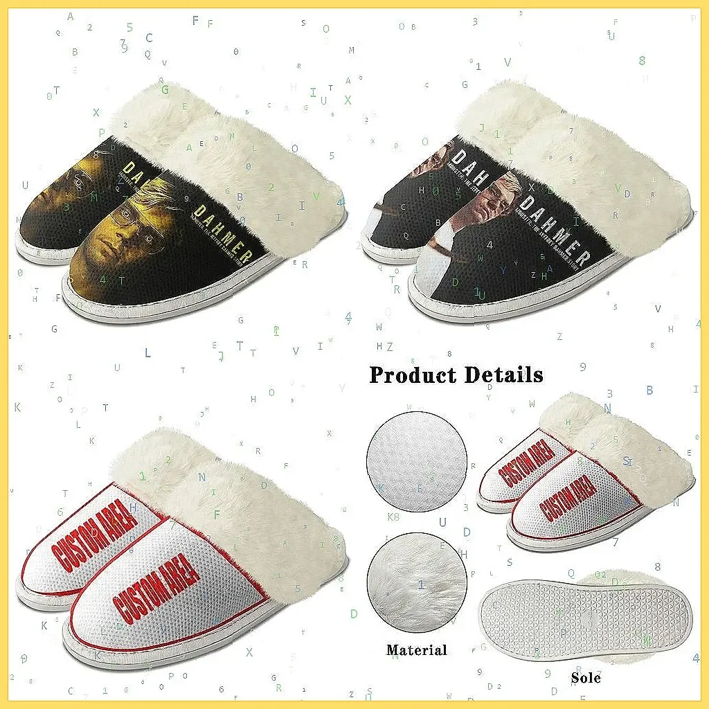 Jeffrey Dahmer Plush Slippers for Men & Women, Customized DIY Home Slippers, Warm Cozy Cotton Bedroom Shoes
Jeffrey Dahmer Plush Slippers for Men & Women, Customized DIY Home Slippers, Warm Cozy Cotton Bedroom Shoes