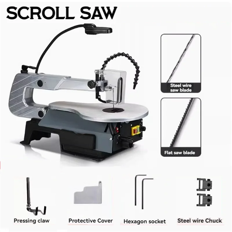 Desktop Curved Saw Woodworking Dust-free Electric Saw Carving Machine Metal Wood Board Multi Angle Cutting Wire Saw
Desktop Curved Saw Woodworking Dust-free Electric Saw Carving Machine Metal Wood Board Multi Angle Cutting Wire Saw