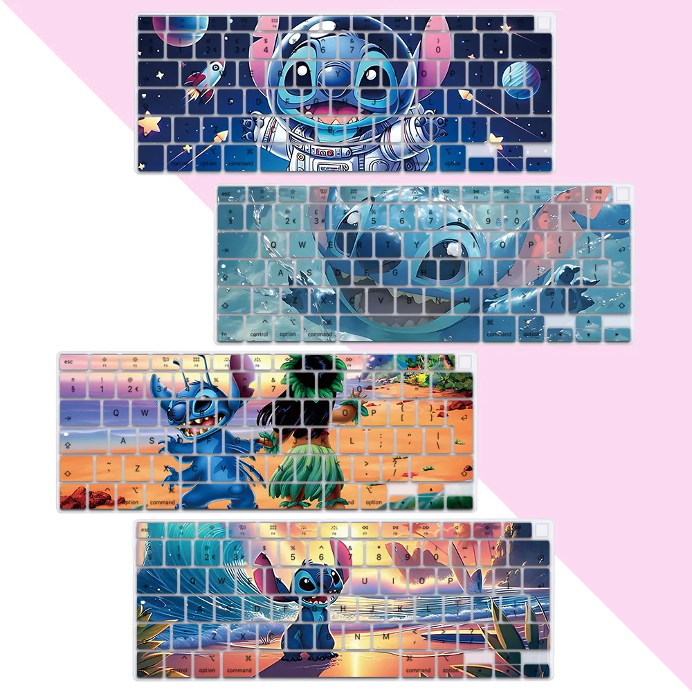 Cute anime couple Stitch EU Layout Color Print Soft Silicone Keyboard Cover For Macbook 2020 Air A2179 A2337
Cute anime couple Stitch EU Layout Color Print Soft Silicone Keyboard Cover For Macbook 2020 Air A2179 A2337