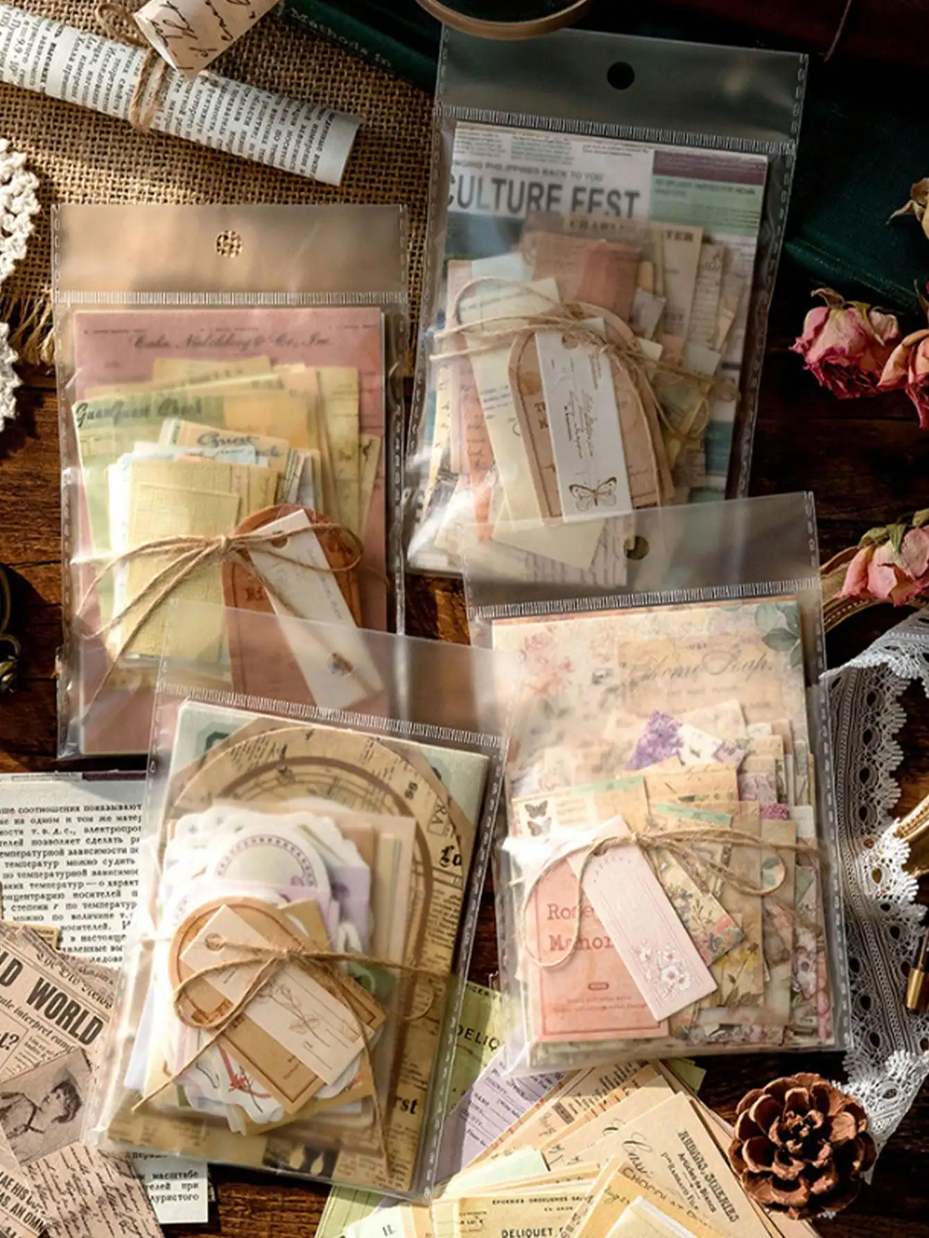 100pcs Vintage Post Office Paper Pack, Mixed Material Scrapbooking & Journaling Supplies
100pcs Vintage Post Office Paper Pack, Mixed Material Scrapbooking & Journaling Supplies