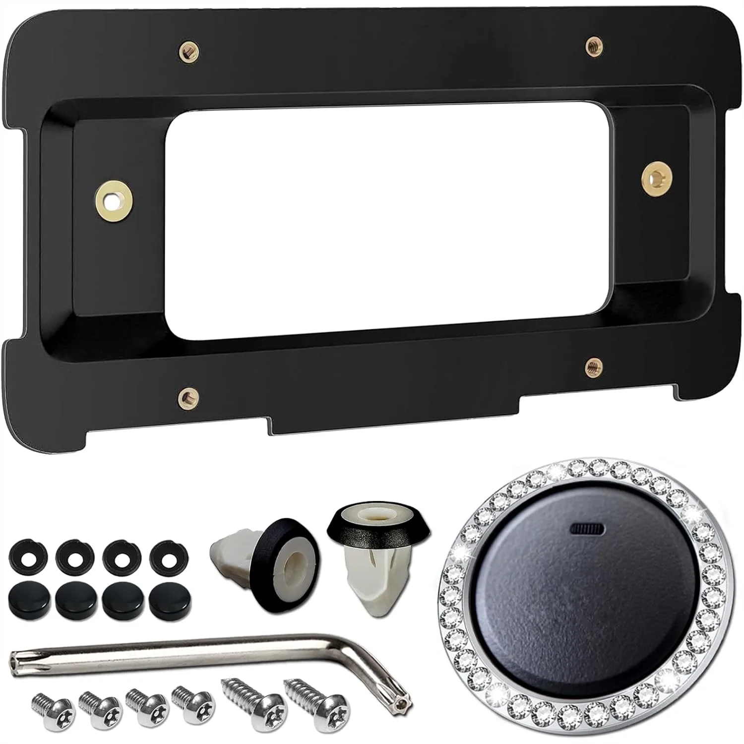 Rear License Plate Holder Bracket for BMW 1/2/3/4/5/6/X/Z Series, Mini Cooper, Replace 51187160607 511882380615, ABS Plastic
Rear License Plate Holder Bracket for BMW 1/2/3/4/5/6/X/Z Series, Mini Cooper, Replace 51187160607 511882380615, ABS Plastic