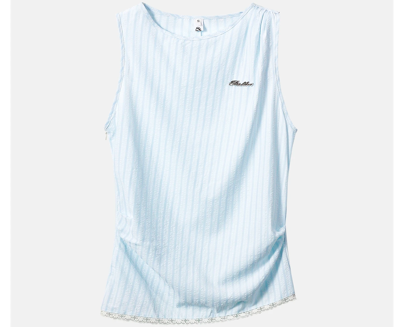 Striped irregular shirt vest women's new spring and summer waist versatile top
Striped irregular shirt vest women's new spring and summer waist versatile top