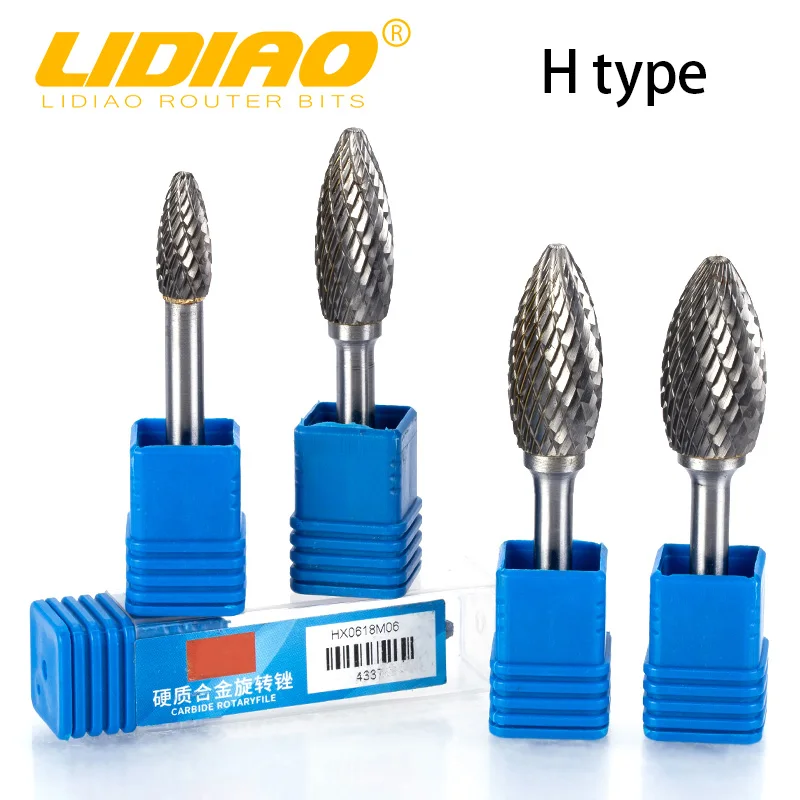 LIDIAO H Type Rotary Burrs Double/Single Cut 6MM Shank Metal Grinding & Polishing Tool for Woodworking Die Grinder Bits
LIDIAO H Type Rotary Burrs Double/Single Cut 6MM Shank Metal Grinding & Polishing Tool for Woodworking Die Grinder Bits