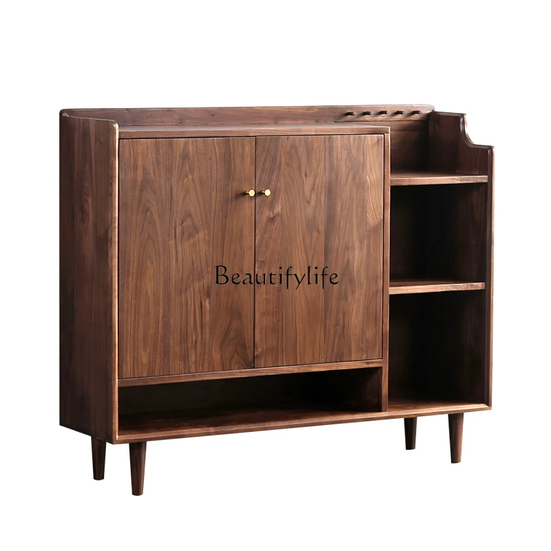 Nordic Simple Black Walnut Solid Wood Light Luxury Door Storage Large Capacity Partition Entrance Cabinet
Nordic Simple Black Walnut Solid Wood Light Luxury Door Storage Large Capacity Partition Entrance Cabinet