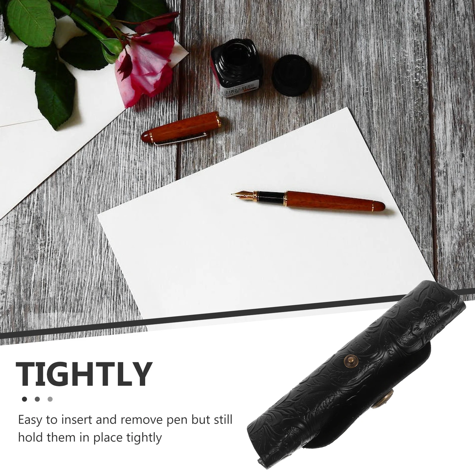 Pen Case Retro Style Carved Pattern Fountain Pen Wrap Black Color Large Capacity Pencil Roll Up Storage Bag
Pen Case Retro Style Carved Pattern Fountain Pen Wrap Black Color Large Capacity Pencil Roll Up Storage Bag