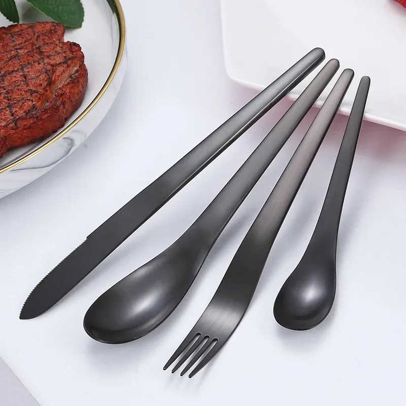 16pcs Matte Gold Cutlery Set Dinnerware Stainless Steel Simple Spoon Forks Knives Kitchen Western Dinner Silverware Tableware
16pcs Matte Gold Cutlery Set Dinnerware Stainless Steel Simple Spoon Forks Knives Kitchen Western Dinner Silverware Tableware