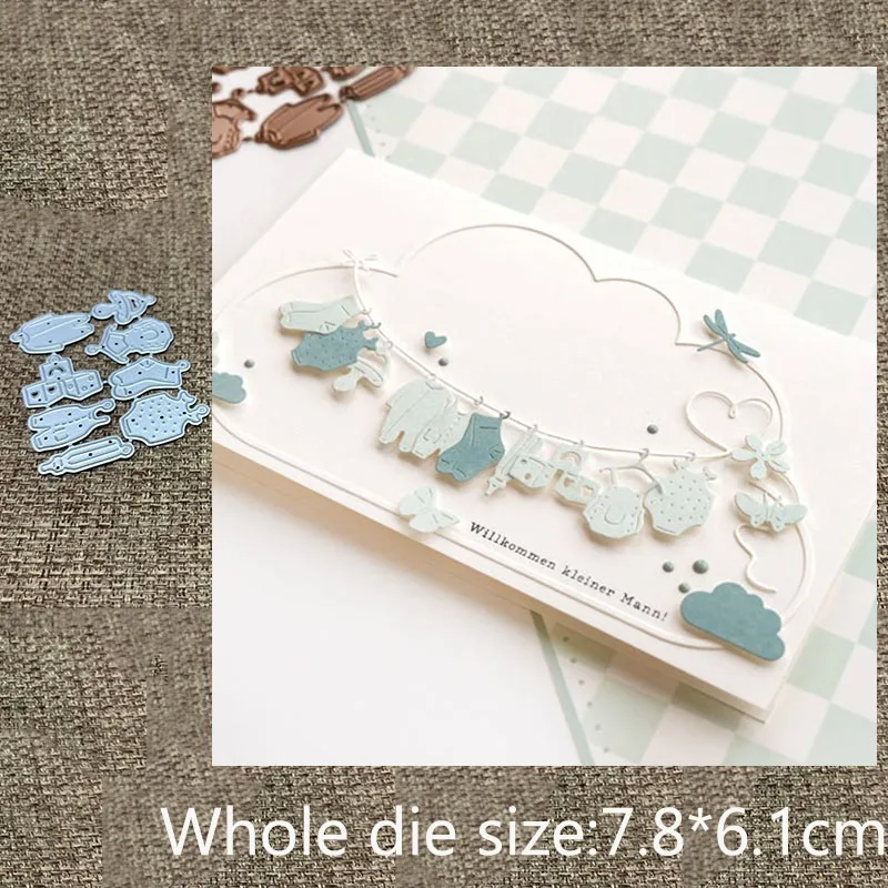 New Design Craft Metal stencil mold Cutting Die Baby clothing pendant scrapbook die cut Album Paper Card Craft Embossing
New Design Craft Metal stencil mold Cutting Die Baby clothing pendant scrapbook die cut Album Paper Card Craft Embossing