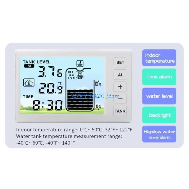 L8RC Water Meter Transmitter Receiver Ultrasonic Water Liquid Depth Meter Detector
L8RC Water Meter Transmitter Receiver Ultrasonic Water Liquid Depth Meter Detector