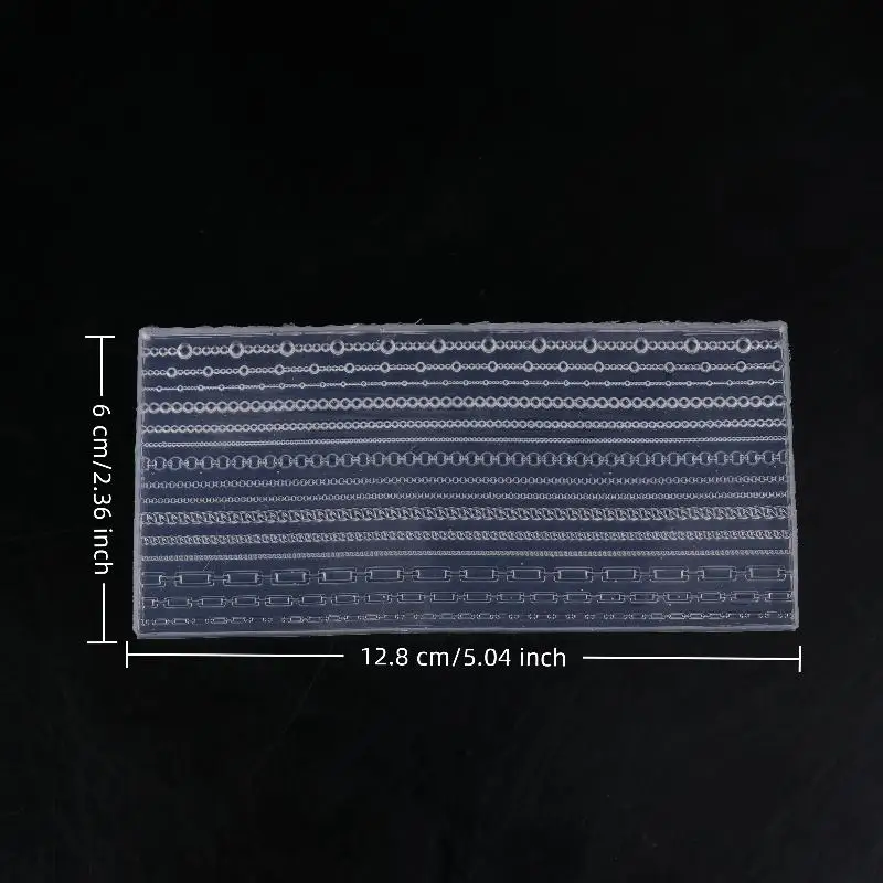 15, 3D форма для цепи разных размеров, мягкая силиконовая форма для ногтей, сделай сам, прозрачный шаблон для резьбы по маникюру для декоративных подвесок
15, 3D форма для цепи разных размеров, мягкая силиконовая форма для ногтей, сделай сам, прозрачный шаблон для резьбы по маникюру для декоративных подвесок